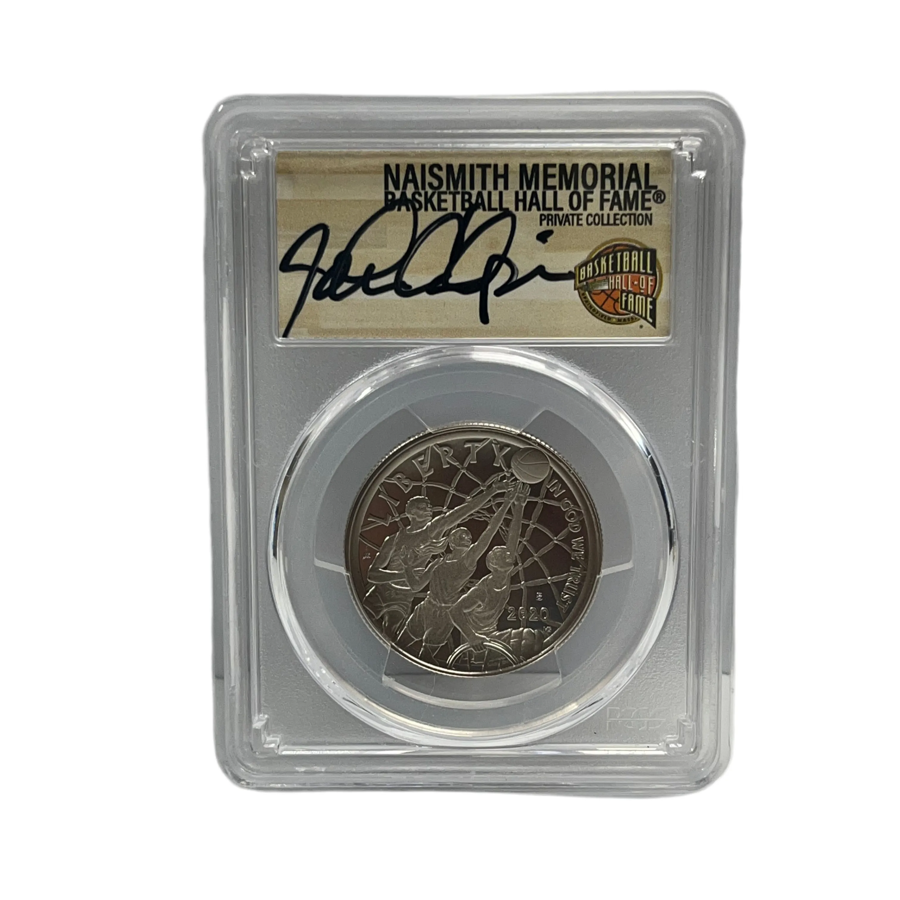 2020 S Half Dollar Basketball Hall of Fame PCGS PR70DCAM Signed by John Calipari