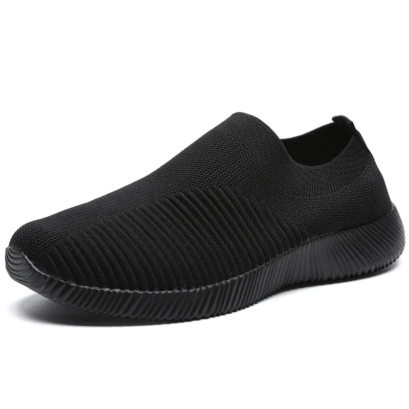 2023 Breathable Mesh Platform Sneakers for Men Slip-on Soft Bottom Unisex Casual Shoes Super Light Comfort Couple Sports Shoes