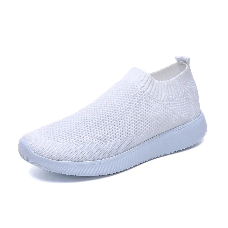 2023 Breathable Mesh Platform Sneakers for Men Slip-on Soft Bottom Unisex Casual Shoes Super Light Comfort Couple Sports Shoes