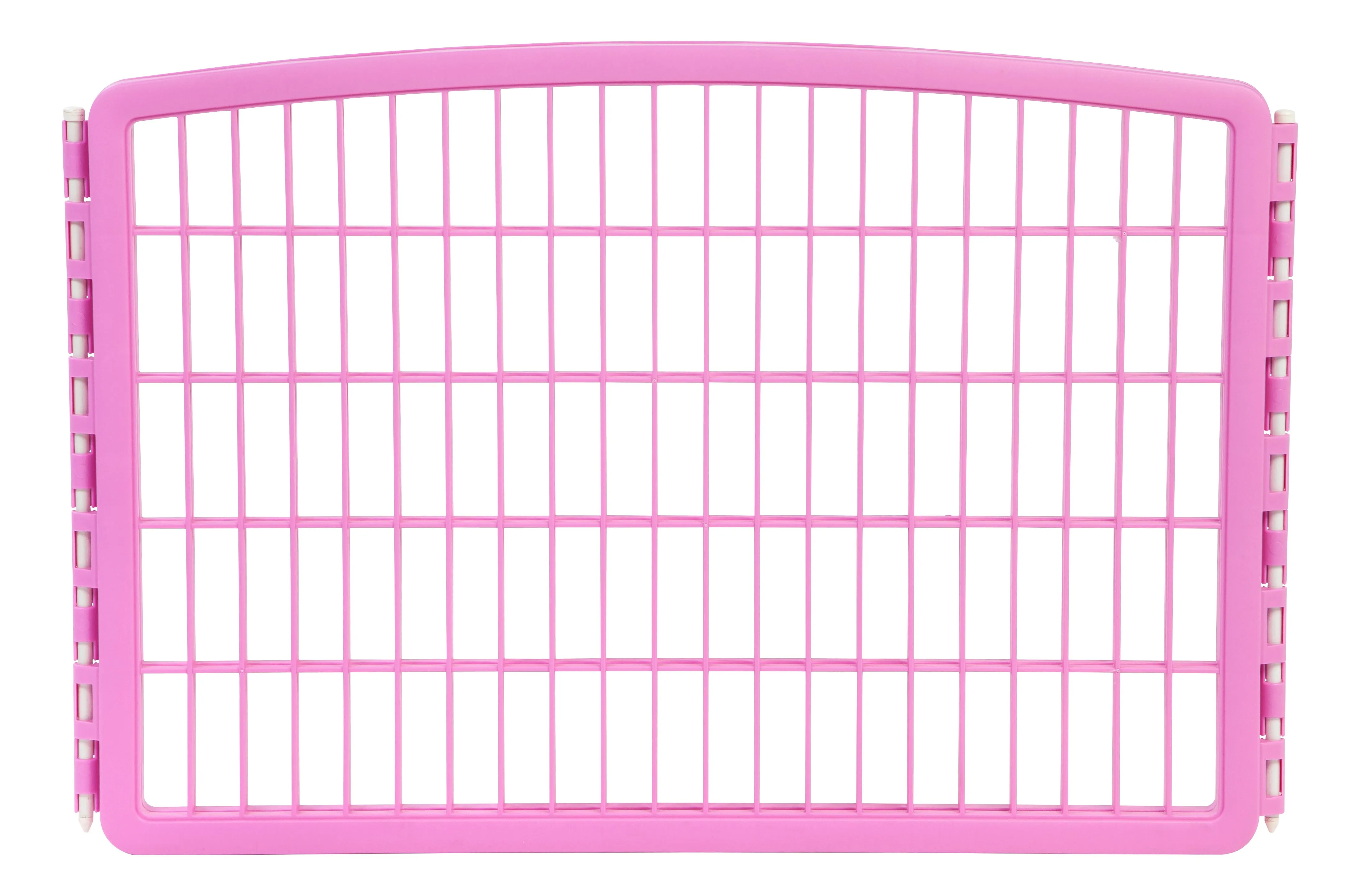 24'' Exercise 4-Panel Pet Playpen without Door, Pink