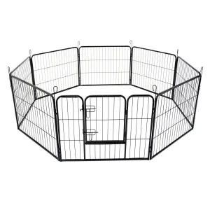 40" Best 8 Panel Pet Playpen Dog Cage Puppy Exercise Crate Enclosure Rabbit Fence