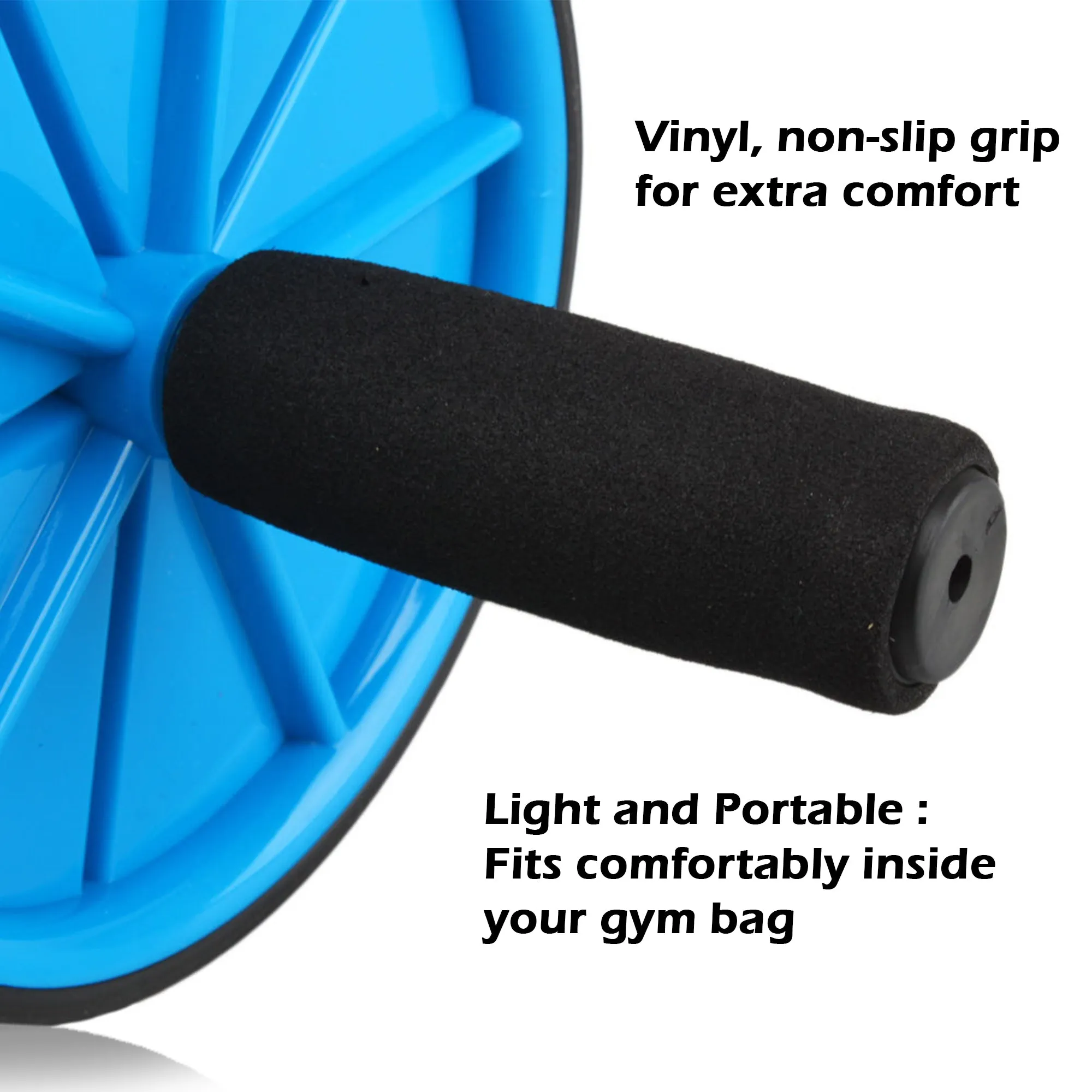 Ab Wheel With Foam Handle Black