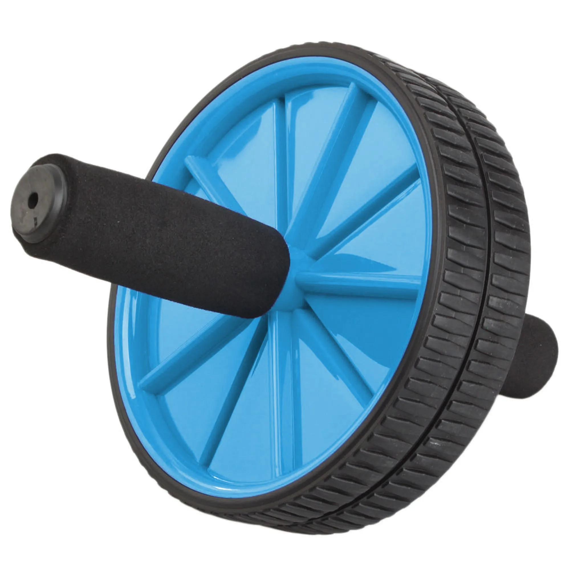 Ab Wheel With Foam Handle Blue