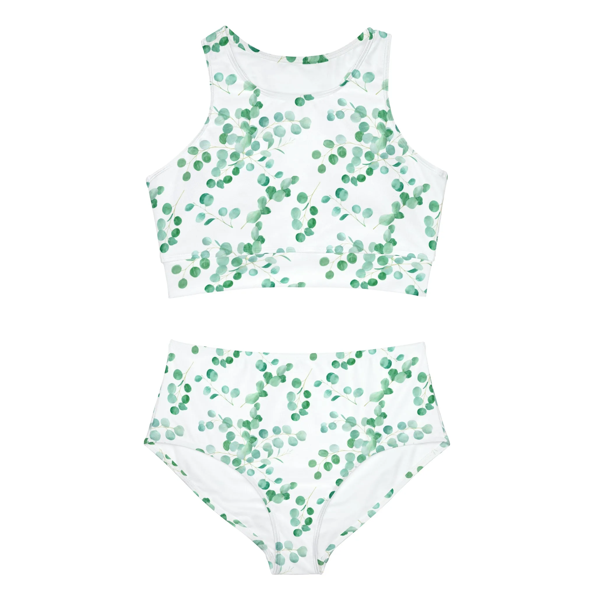 Australian Eucalyptus Leaves Women's Sporty Bikini Set