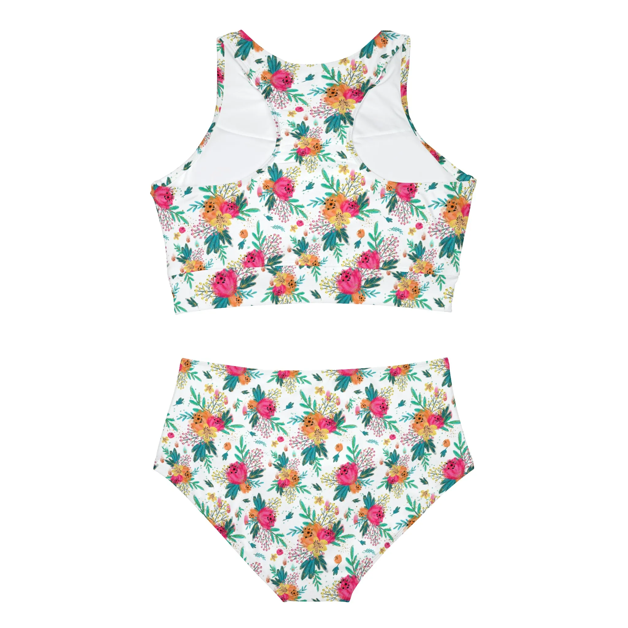 Australian Floral, Women's Sporty Bikini Set