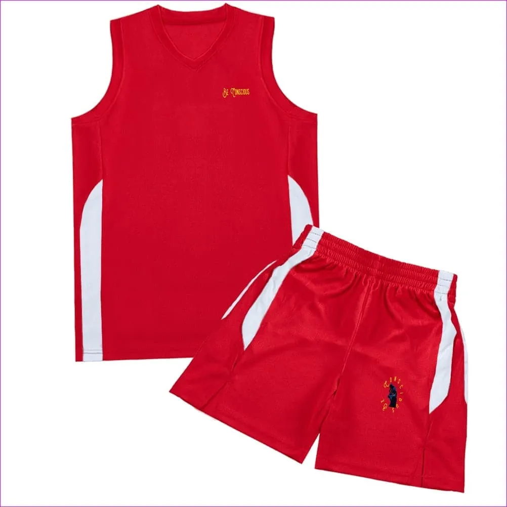 Be Conscious Thinking Man Men's Basketball Jersey Shorts Set