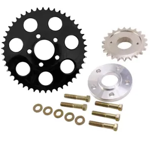 Belt to Chain Conversion kit fits 2004-up XL Sportster Models (Black Sprocket)