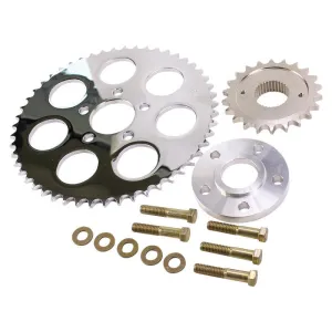 Belt to Chain Conversion kit fits 2004-up XL Sportster Models (Chrome Sprocket)