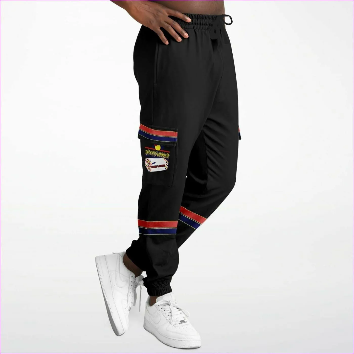 Bread Winner Premium Black Cargo Sweatpants