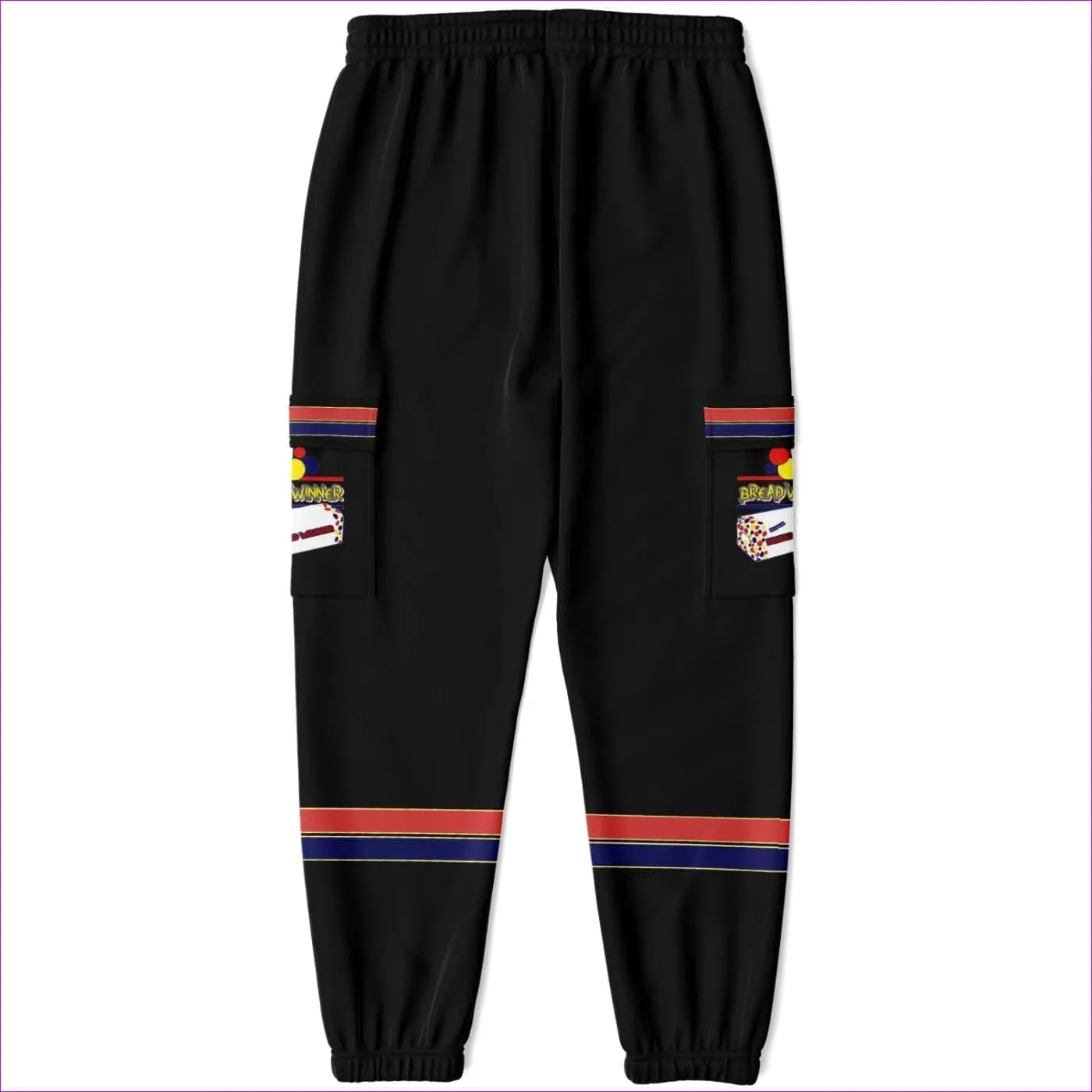 Bread Winner Premium Black Cargo Sweatpants