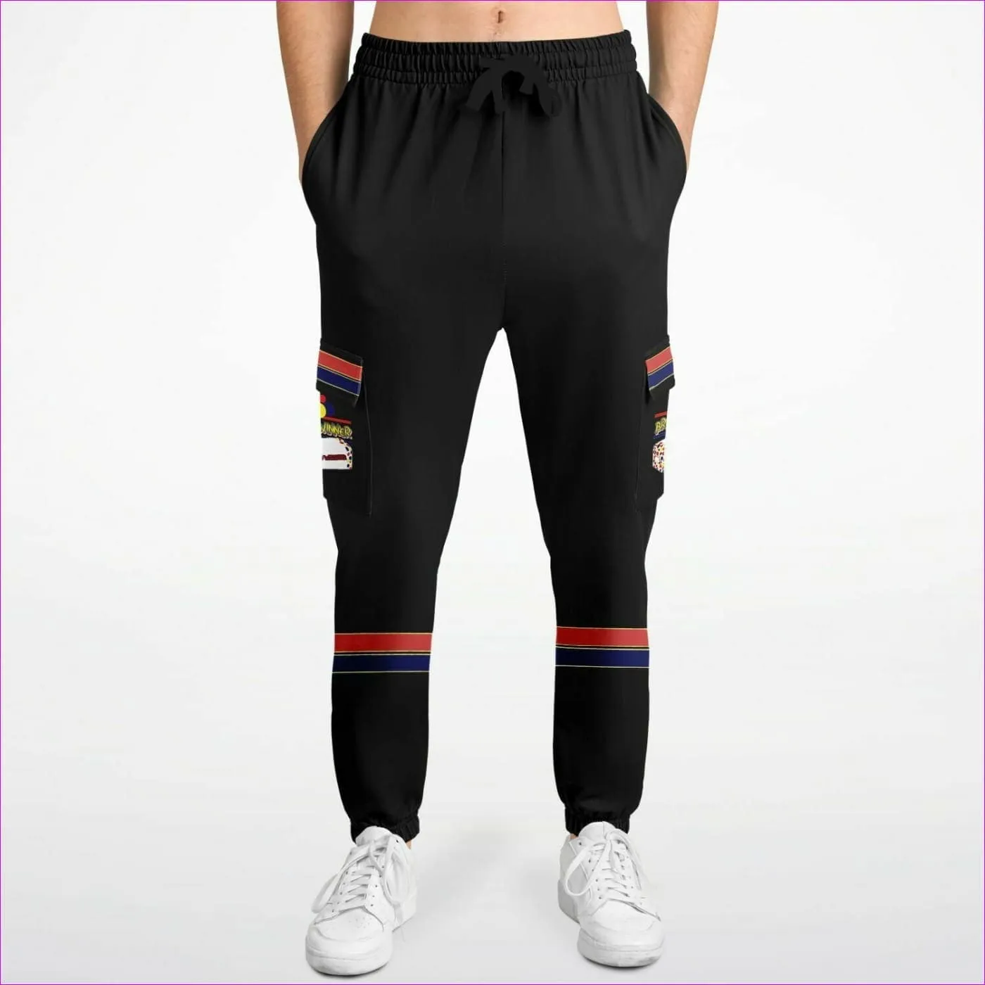 Bread Winner Premium Black Cargo Sweatpants