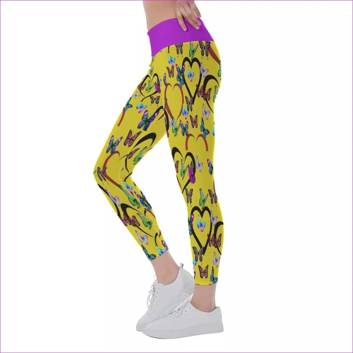 Butterfly Love Womens Yoga Leggings