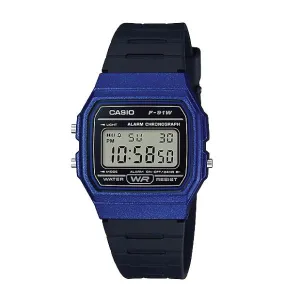 Casio Standard Digital Black Resin Band Watch F91WM-2A F-91WM-2A