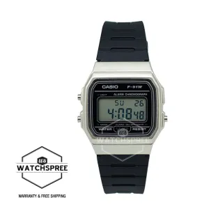 Casio Standard Digital Black Resin Band Watch F91WM-7A