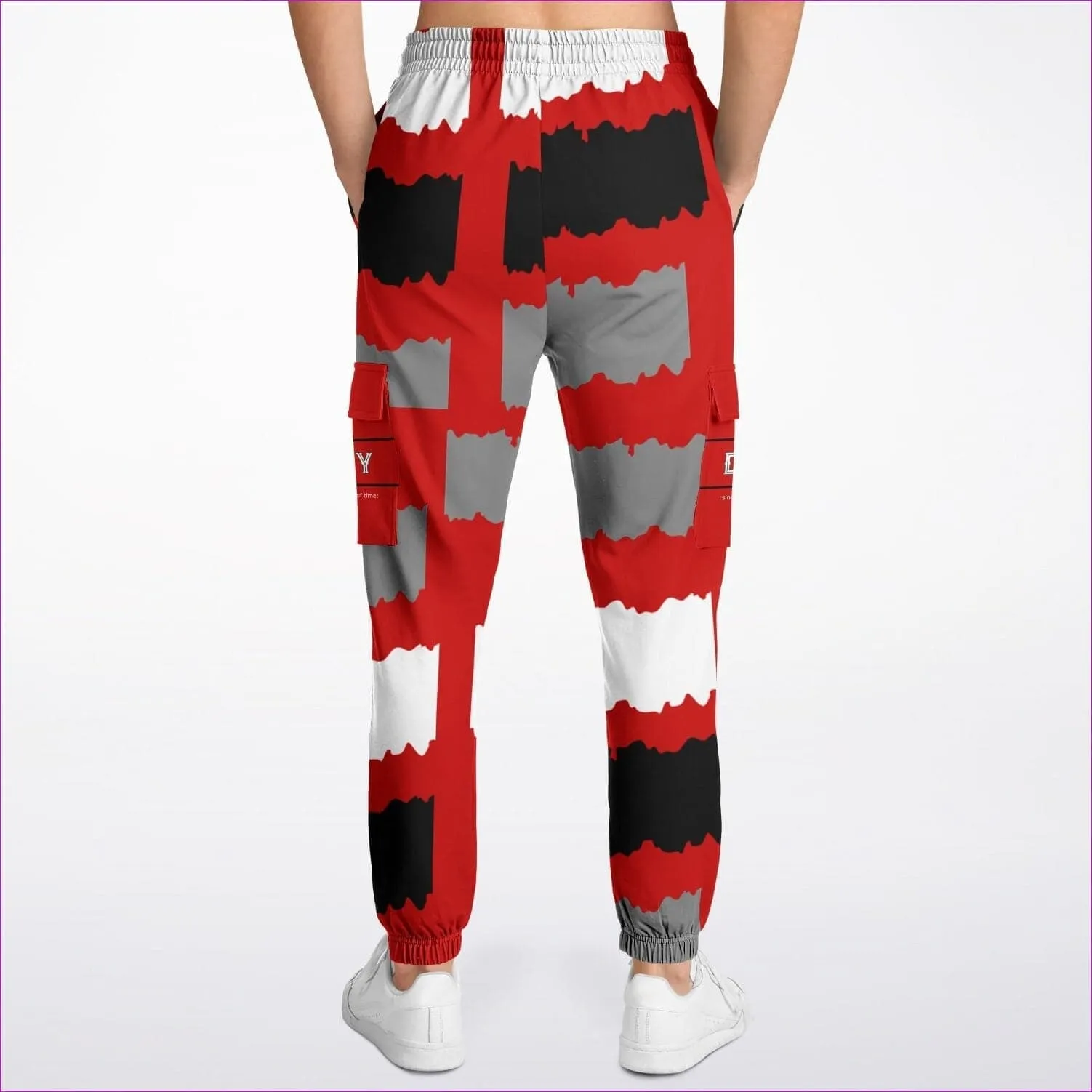 Deity Premium Cargo Sweatpants in Red