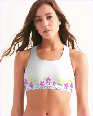 Floral Wear Womens Seamless Sports Bra