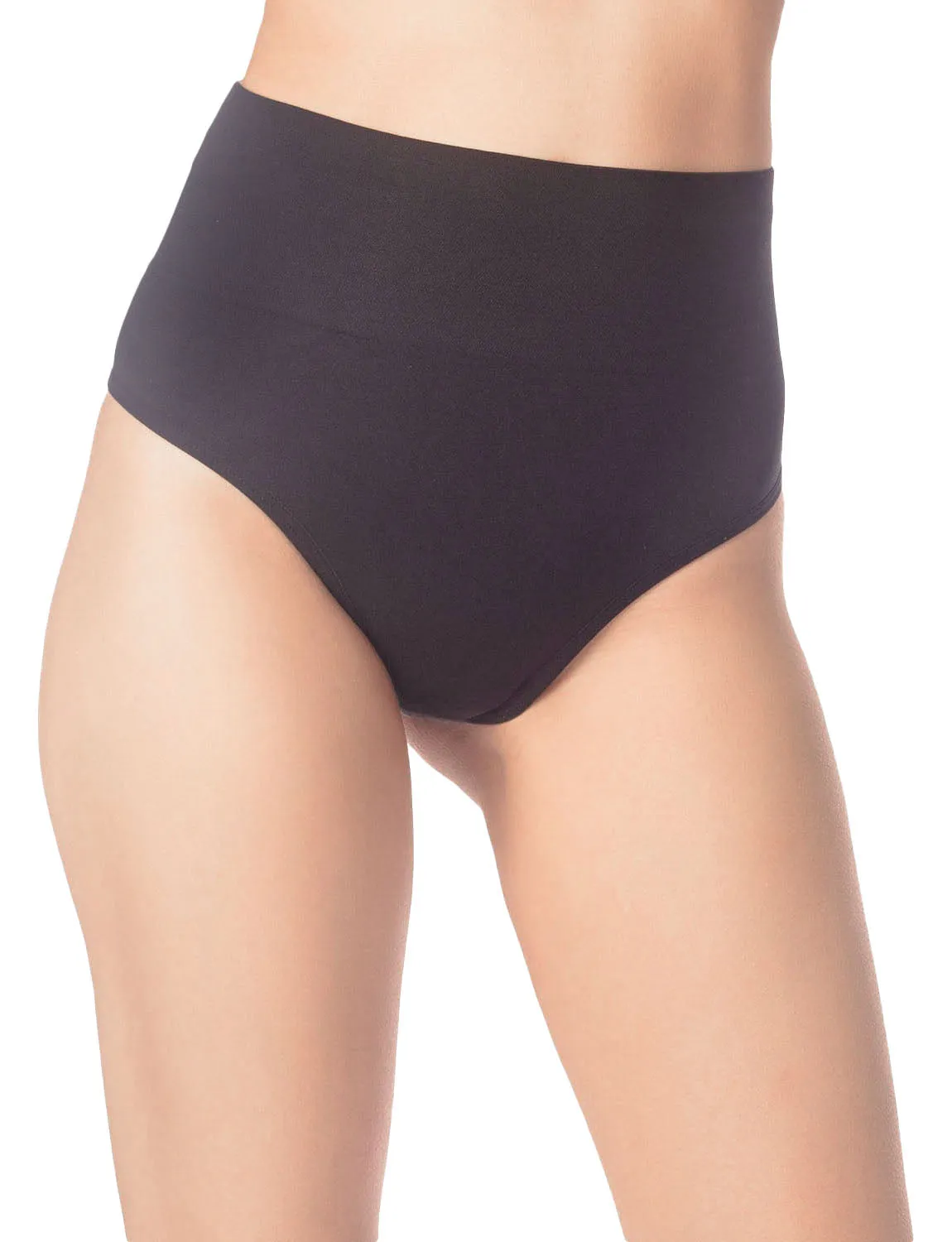 iB-iP Women's Wide Waist Band Sporty Undies Stretchy High Waist Thongs