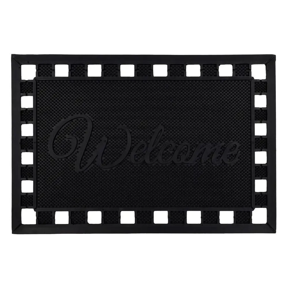 JVL Maiva Welcome Outdoor Rubber Scraper Mat 40x60cm