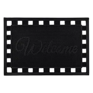 JVL Maiva Welcome Outdoor Rubber Scraper Mat 40x60cm