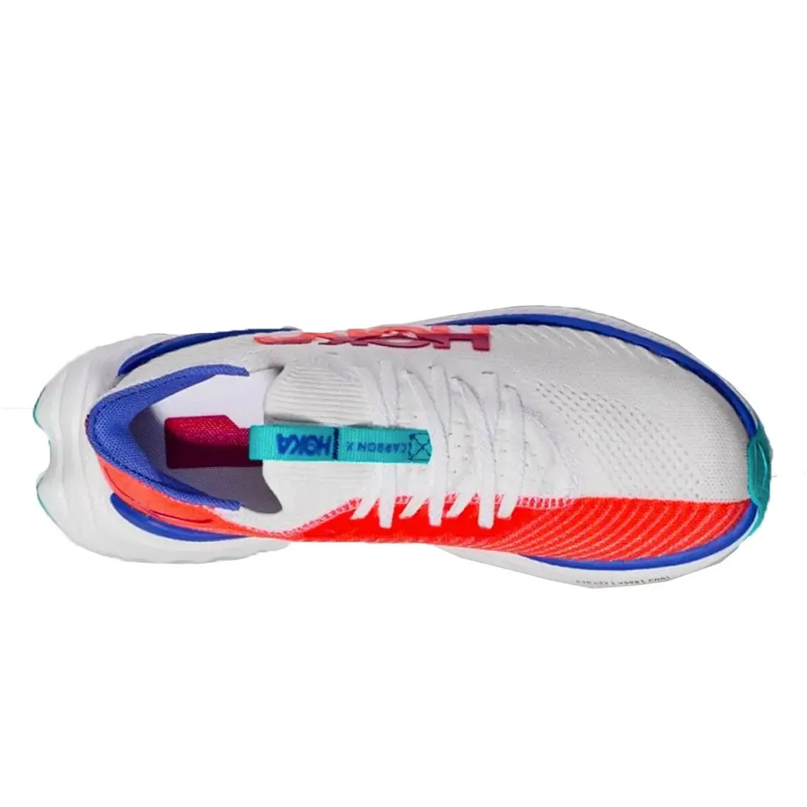 Mens Hoka Carbon X 3 - White / Flame