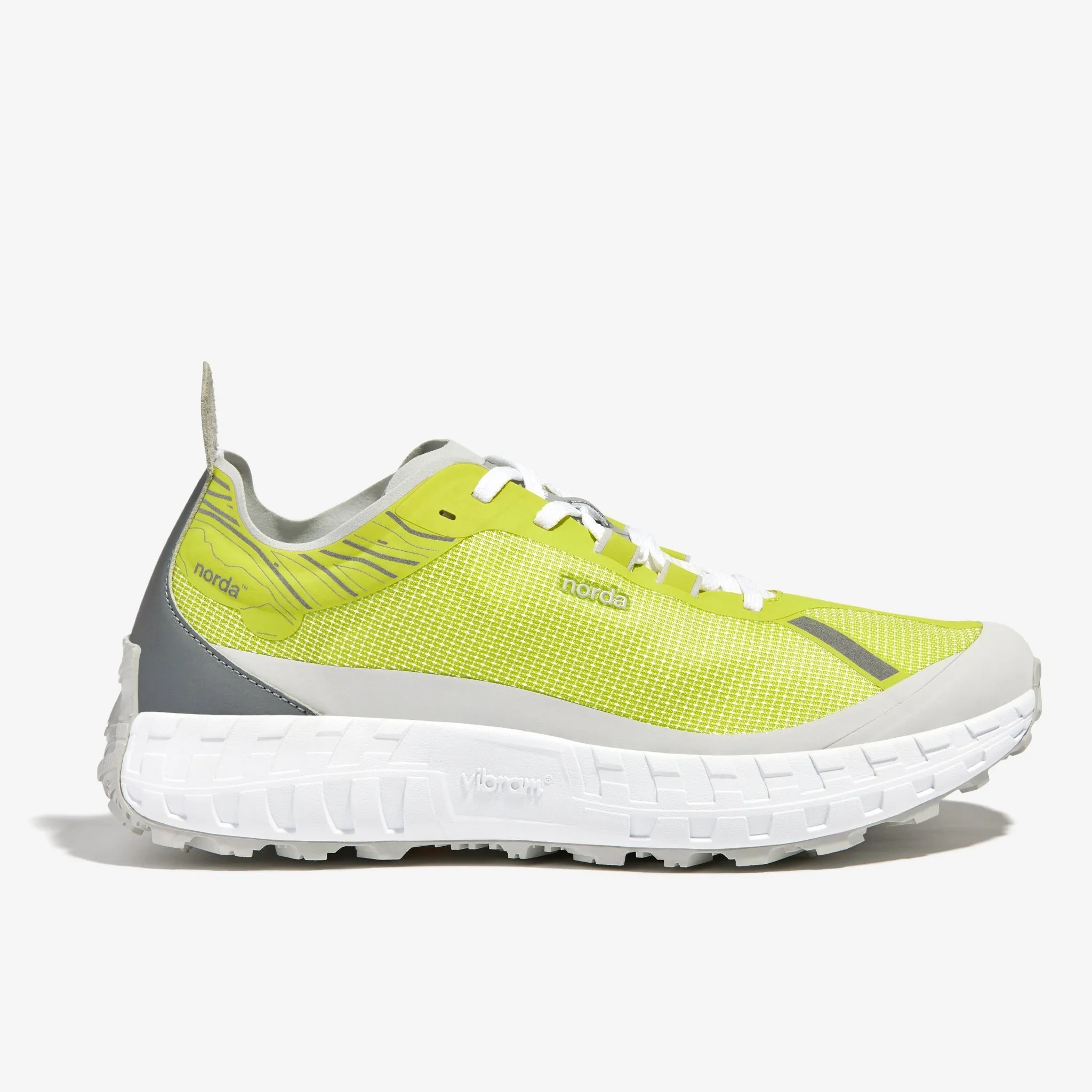 Norda 001 Trail Running Shoe (Sulphur Lime/Grey)