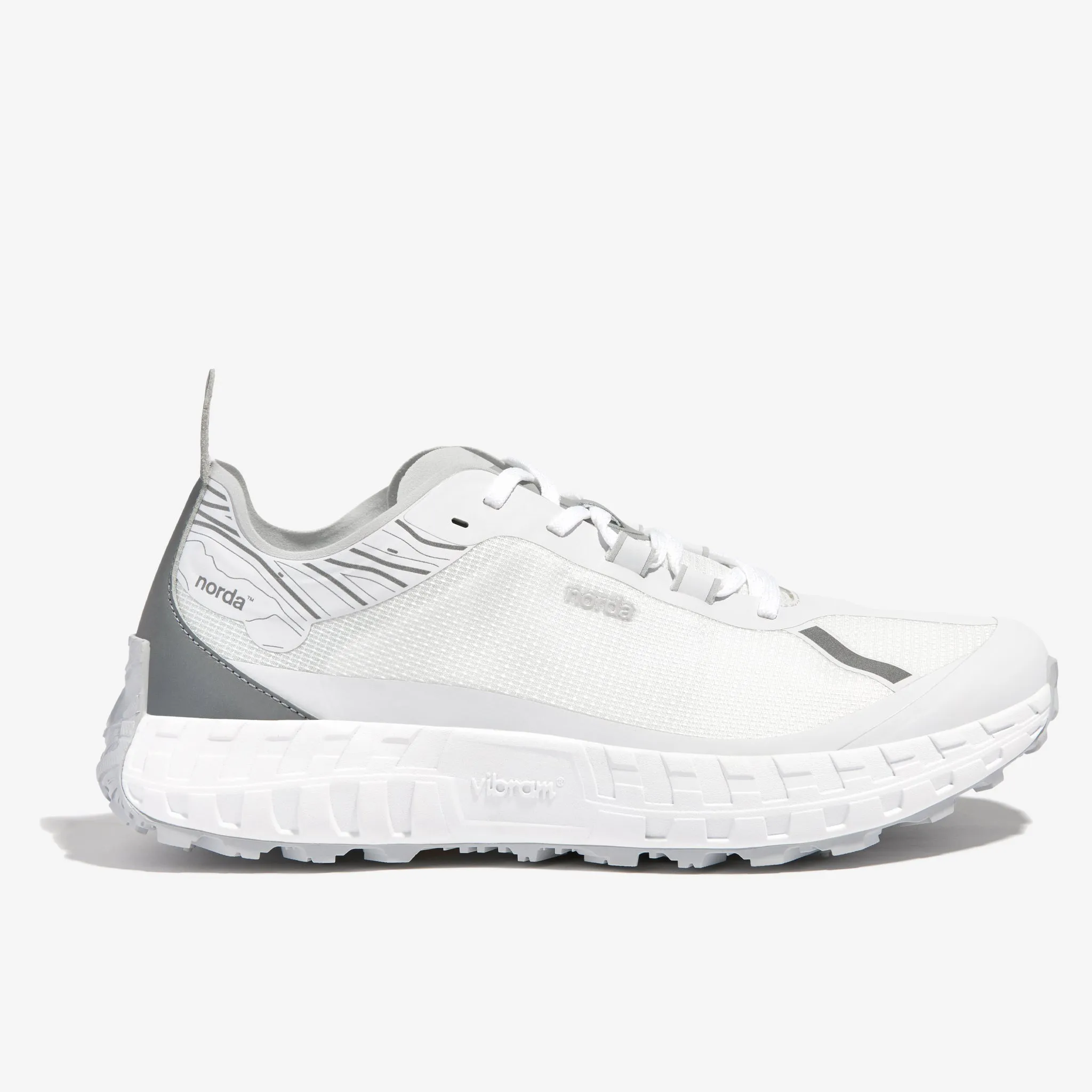 Norda 001 Trail Running Shoe (White/Grey)