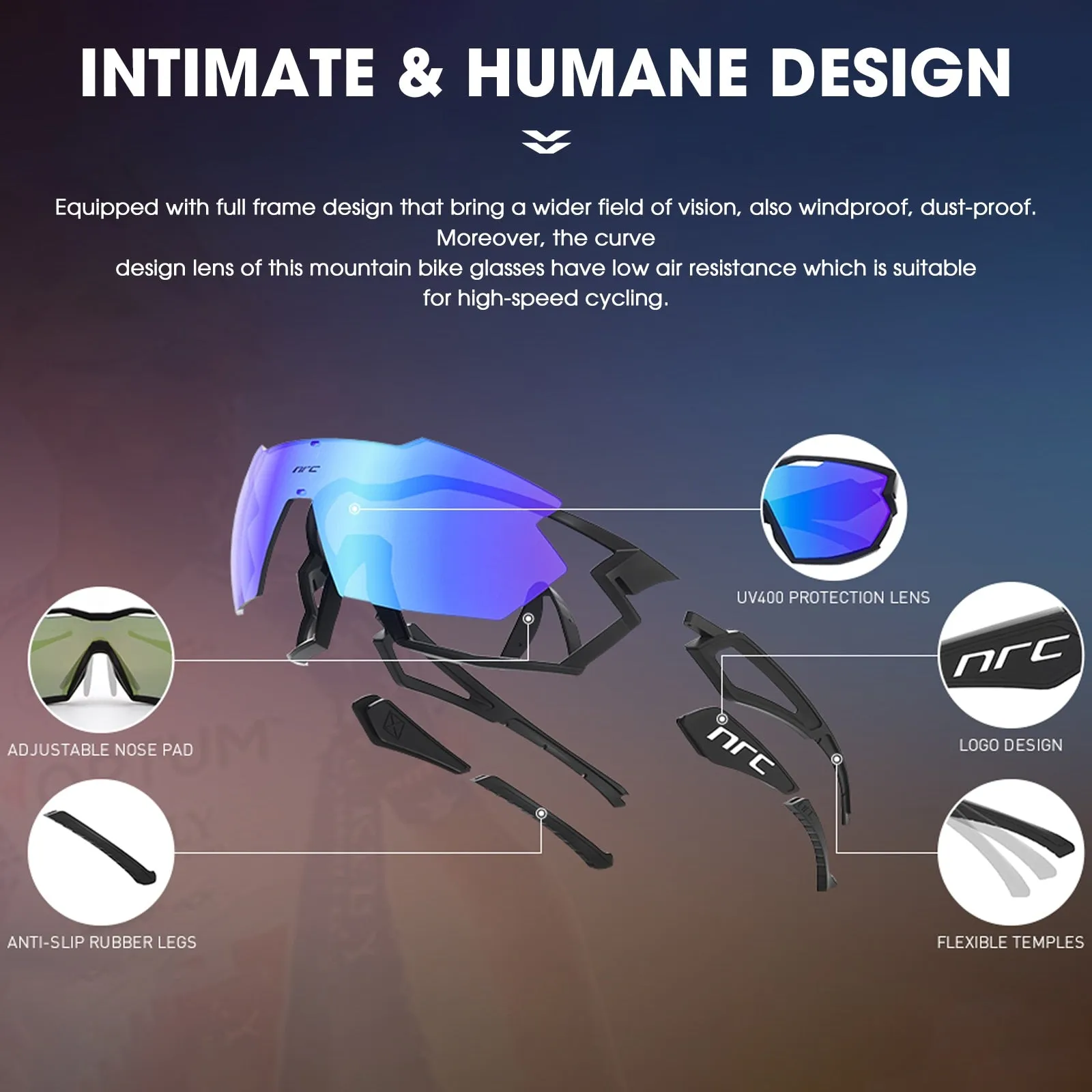 NRC P-Ride Photochromic Cycling Glasses