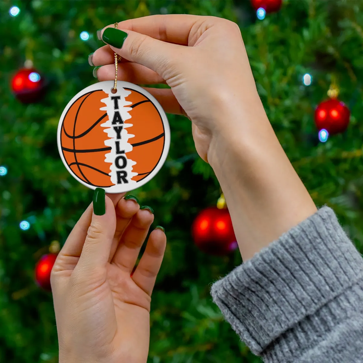 Personalized Basketball Ornament