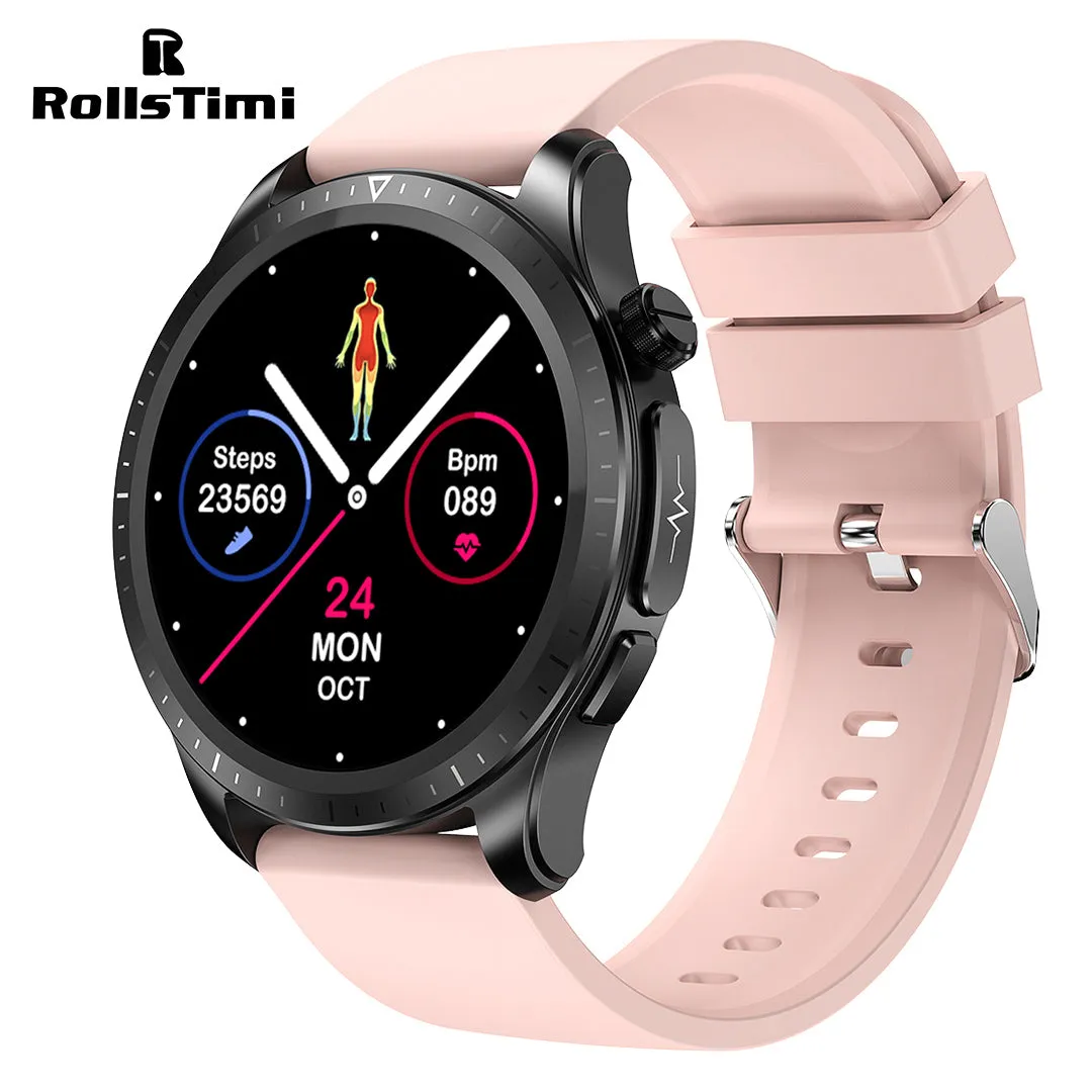 RollsTimi RT420 ECG Men's Smartwatches Luxury Business Sports Smart Watch for Women Fitness Tracker Bluetooth Calls, Sleep Tracking