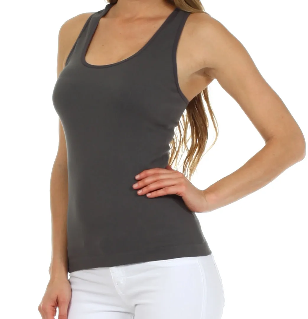 Sakkas Basics Ribbed Racerback Cami Tank Top