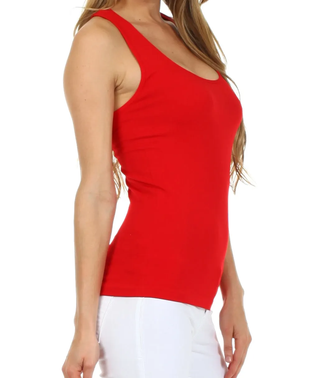 Sakkas Basics Ribbed Racerback Cami Tank Top