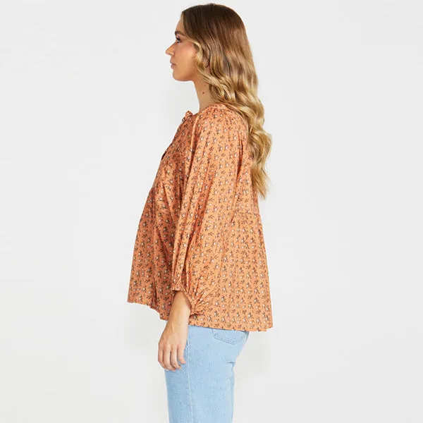 Shannon Boho Top - Ditsy