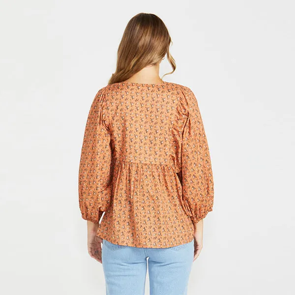 Shannon Boho Top - Ditsy