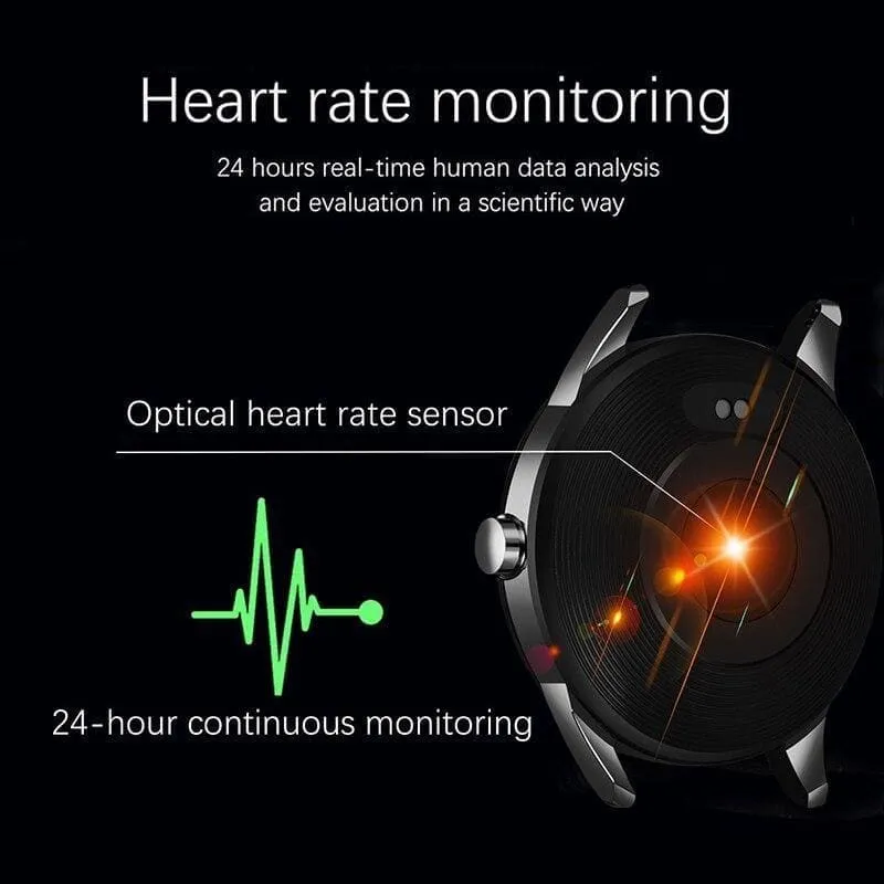 Smart Watch Heart Rate Blood Pressure Monitor Steel Band