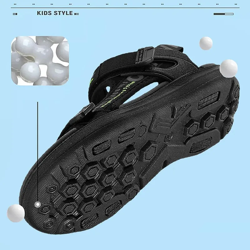 Summer Children Sandals Sneakers Boys Girls Outdoor Beach Shoes Kids Non-Slip Footwear Sports Running Sandals Comfortable Soft