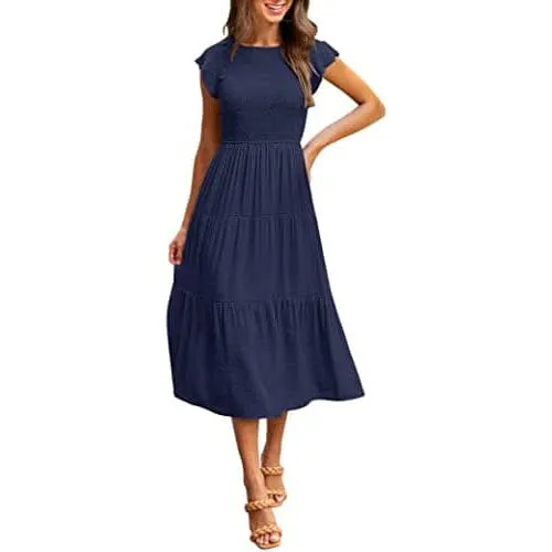 Women's Summer Casual Tiered A-Line Dress