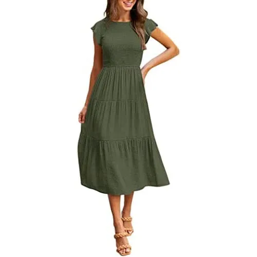 Women's Summer Casual Tiered A-Line Dress