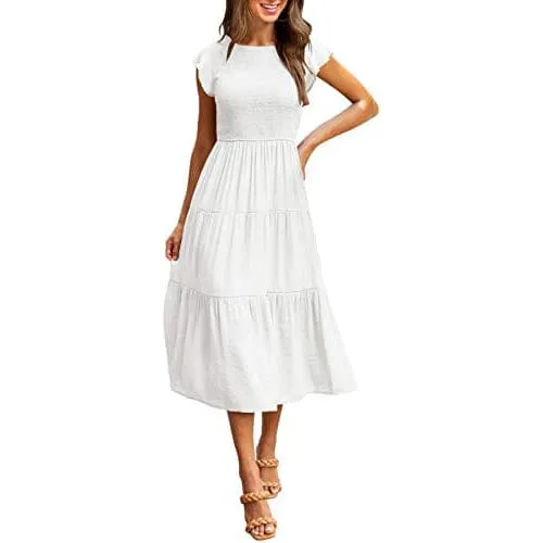 Women's Summer Casual Tiered A-Line Dress