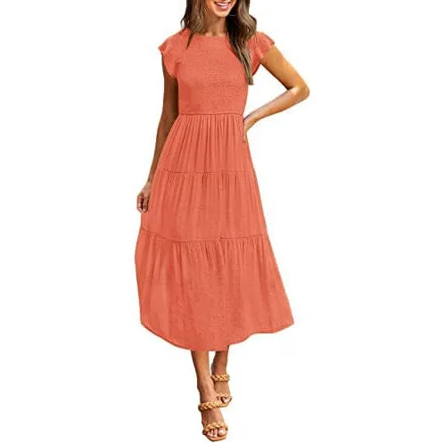 Women's Summer Casual Tiered A-Line Dress