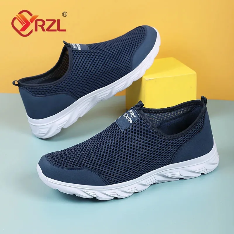 YRZL Men Summer Sneakers 2024 Breathable Mesh Shoes High Quality Comfortable Sports Shoes Soft Footwear for Men Plus Size 38-46