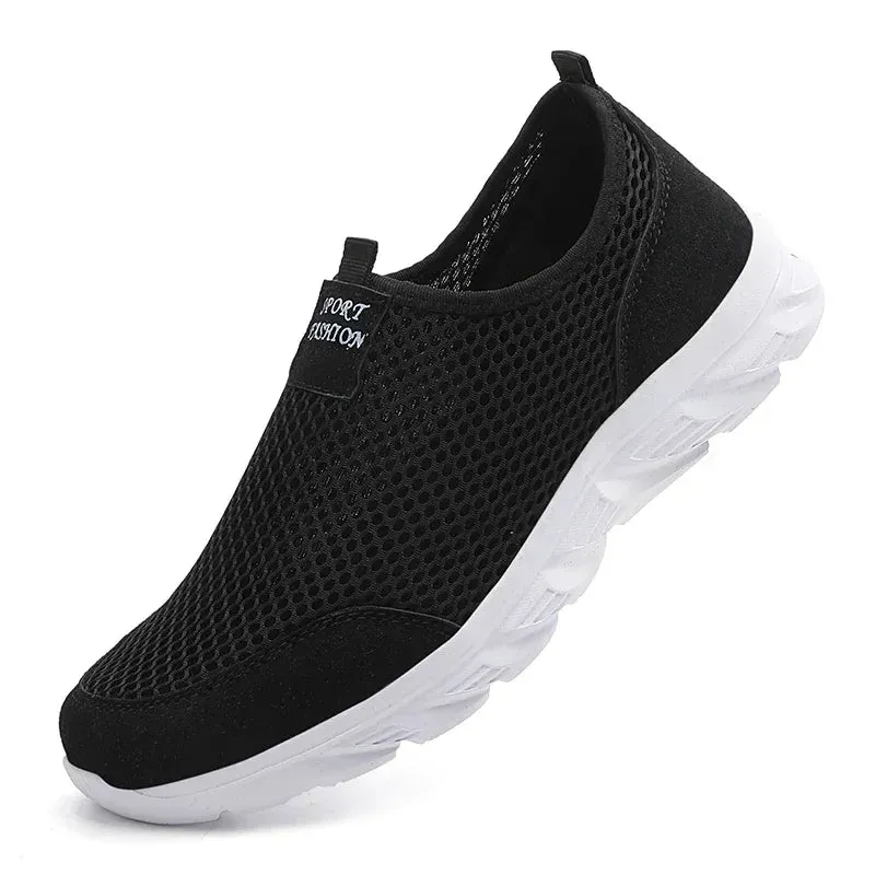 YRZL Men Summer Sneakers 2024 Breathable Mesh Shoes High Quality Comfortable Sports Shoes Soft Footwear for Men Plus Size 38-46